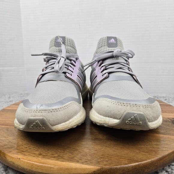 Adidas Womens 9 Ultra Boost DNA S&L Grey Two Casual Lifestyle Gym Running Shoe - Picture 4 of 12